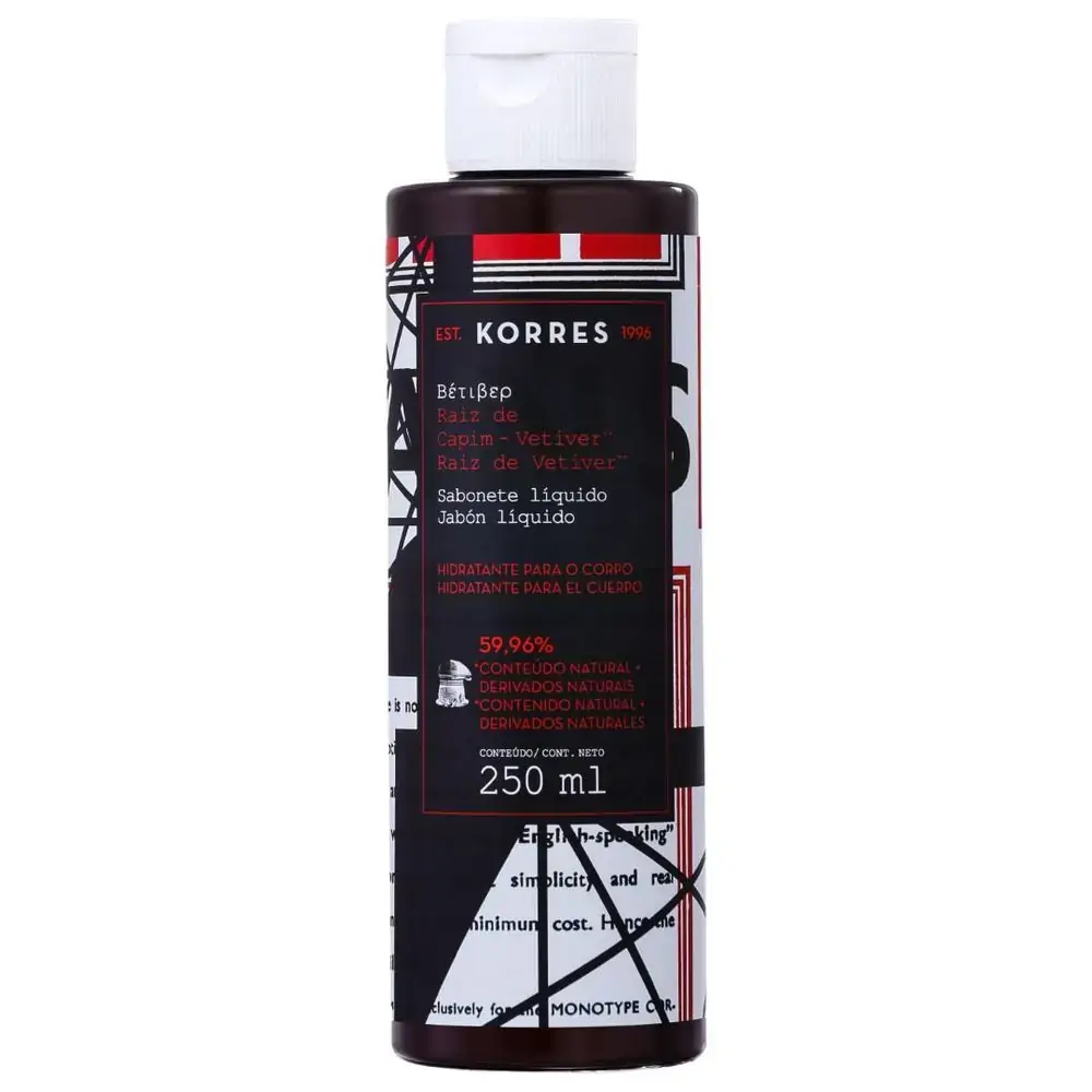 Kb Sabonete Liquido Korres Raiz De Capim Vetiver 250ml
