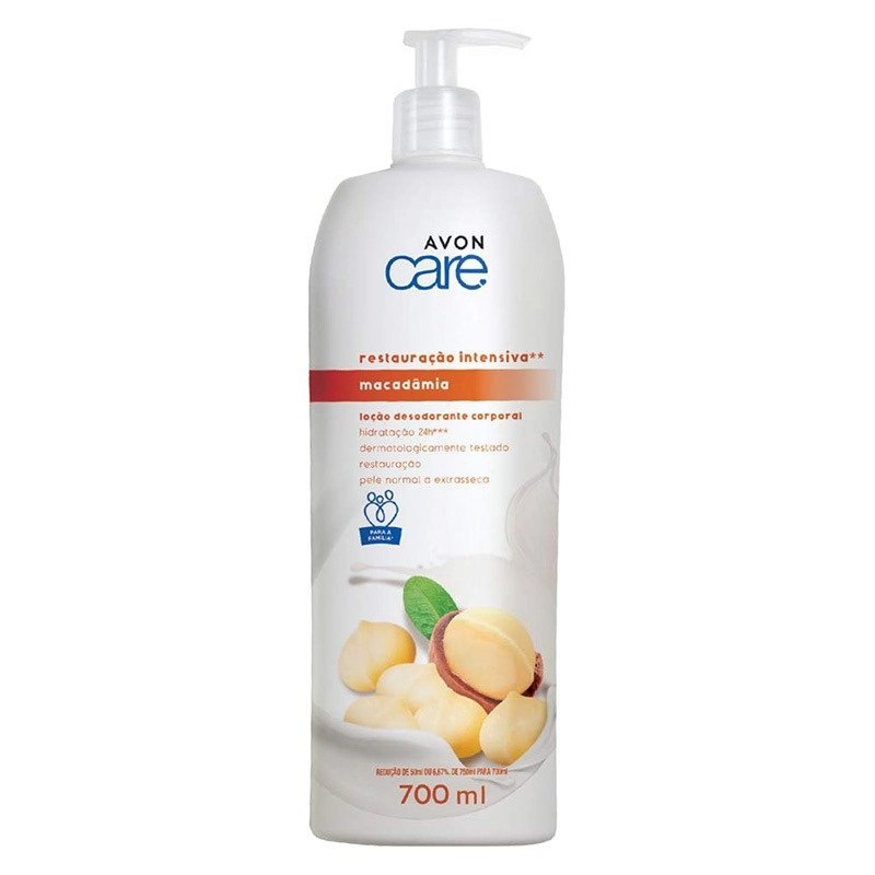 Loção Desodorante Hidratante Corporal Macadâmia Avon 700ml