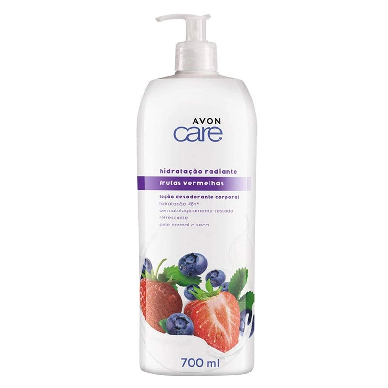 Locao Desodorante Corporal Frutas Vermelhas Avon Care 700 Ml