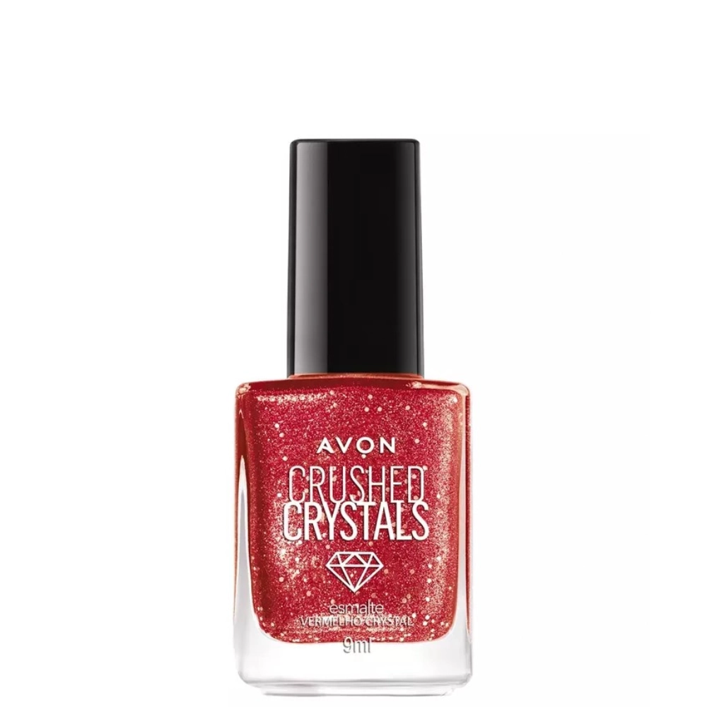 Esmalte Avon Crushed Crystals Vermelho Crystal 10ml