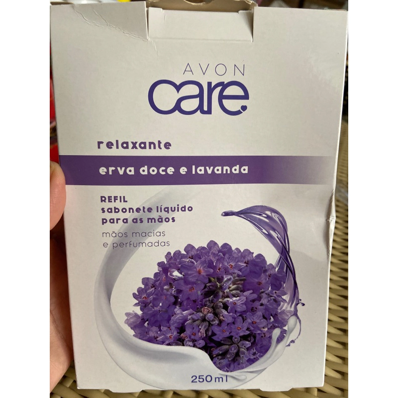Refil Sabonete Líquido Para As Mãos Erva Doce E Lavanda Avon Care 250ml