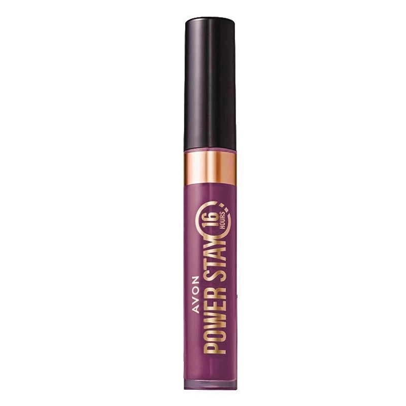 Batom Liquido Avon Power Stay Roxo Roxeando 6ml