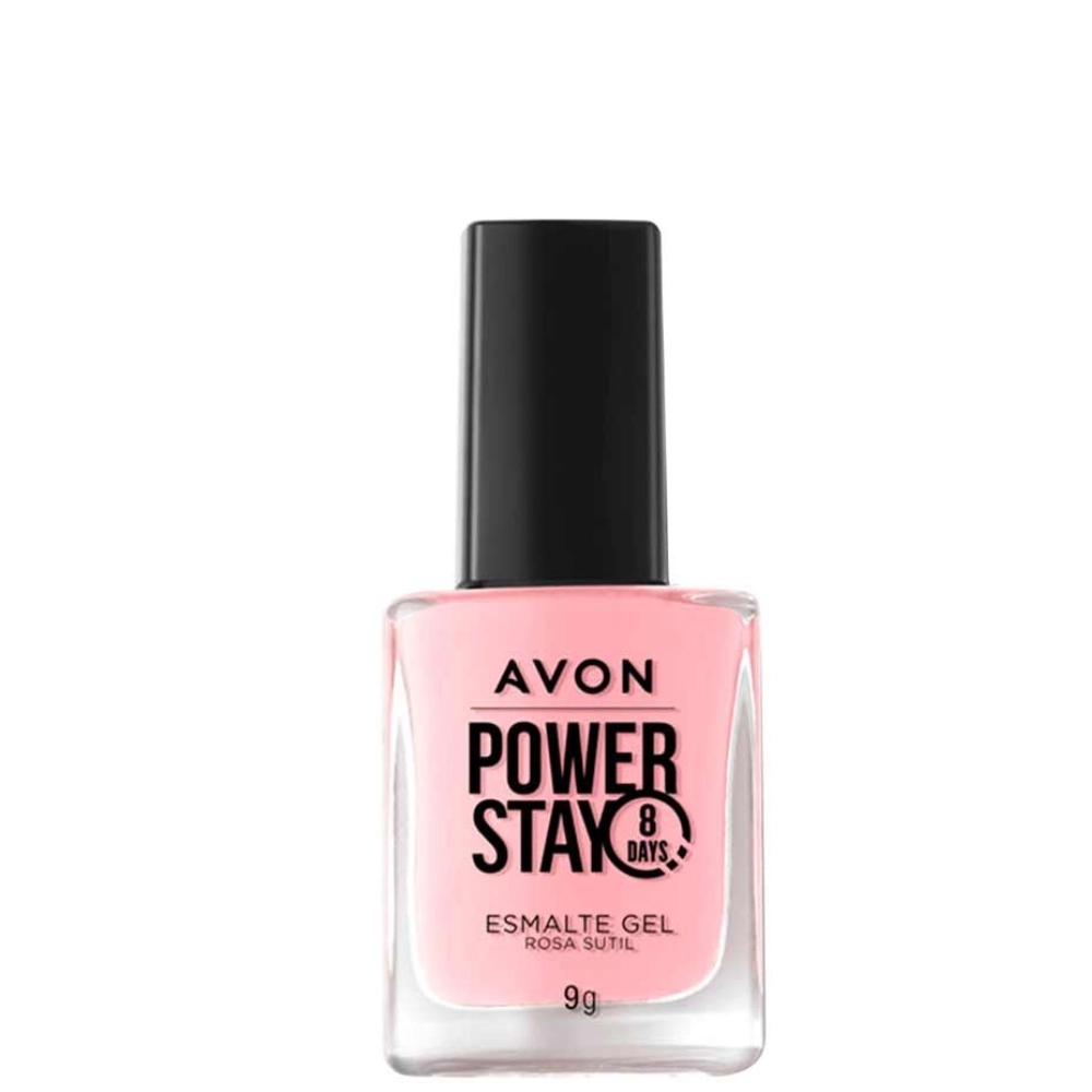 Esmalte Cr Avon Power Stay Gel Rosa Sutil 9g
