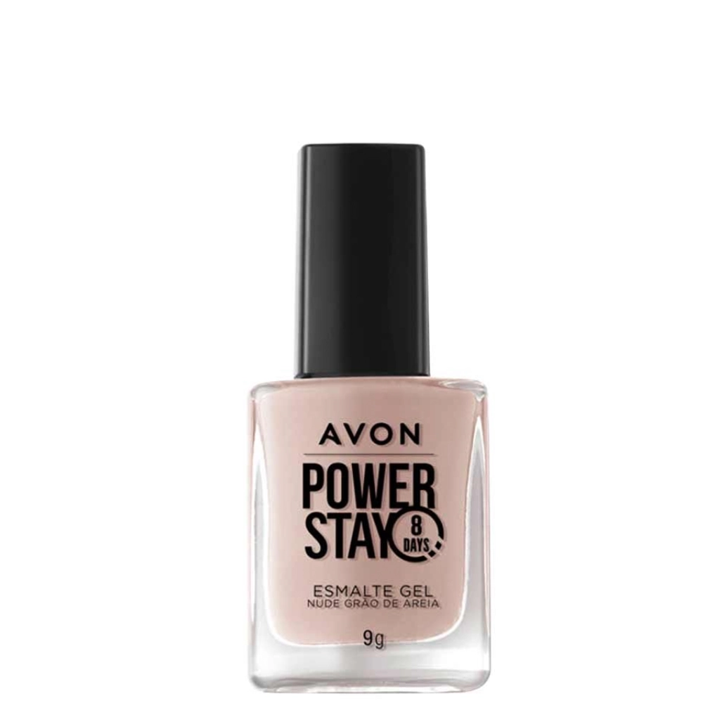 Esmalte Cr Avon Power Stay Gel Nude Grao De Areia 9g