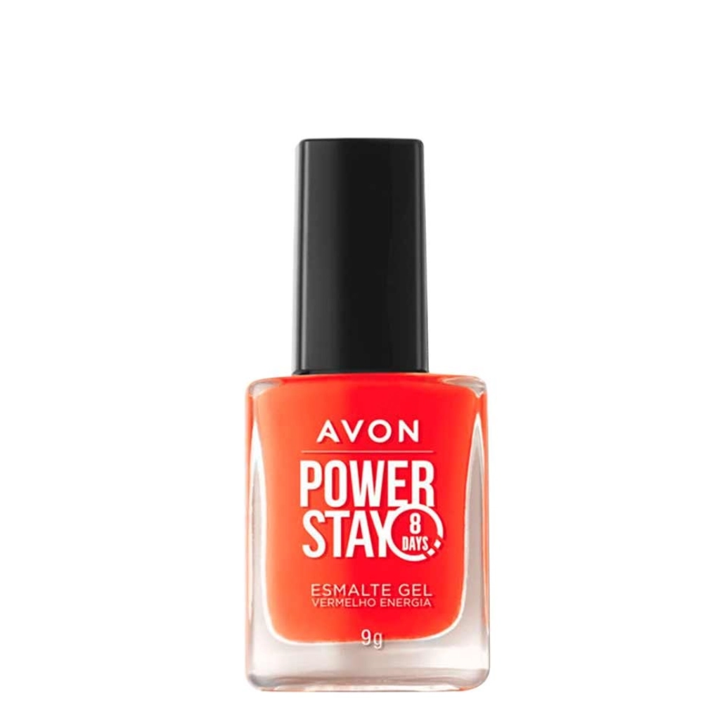 Esmalte Cr Avon Power Stay Gel Vermelho Energia 9g