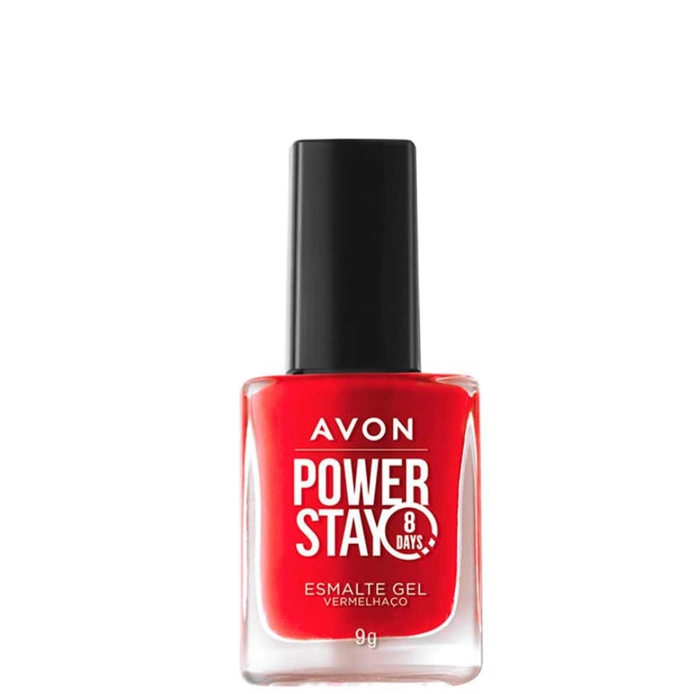 Esmalte Cr Avon Power Stay Gel Vermelhaco 9g
