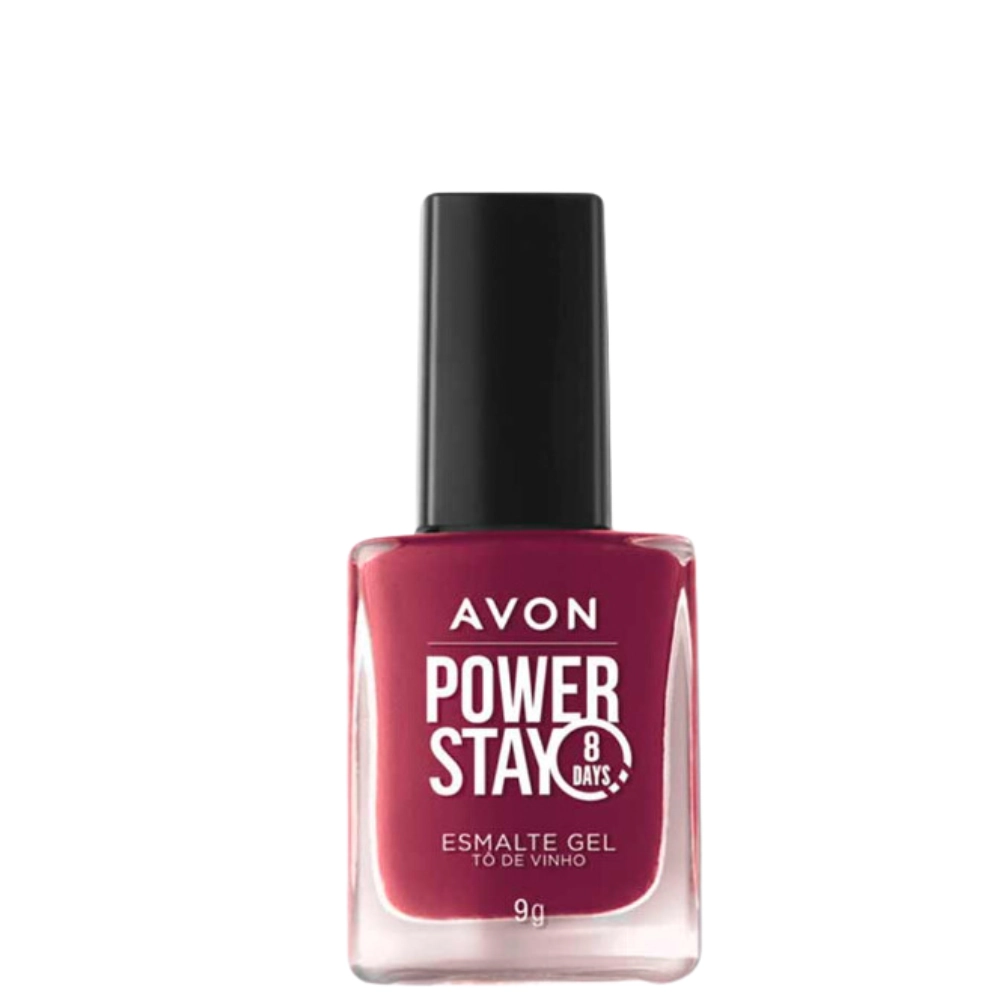 Esmalte Cr Avon Power Stay Gel To De Vinho 9g
