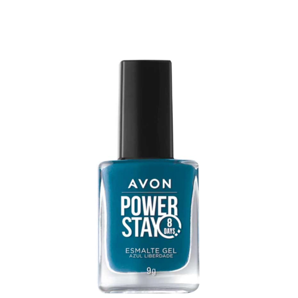 Esmalte Cr Avon Power Stay Gel Azul Liberdade 9g