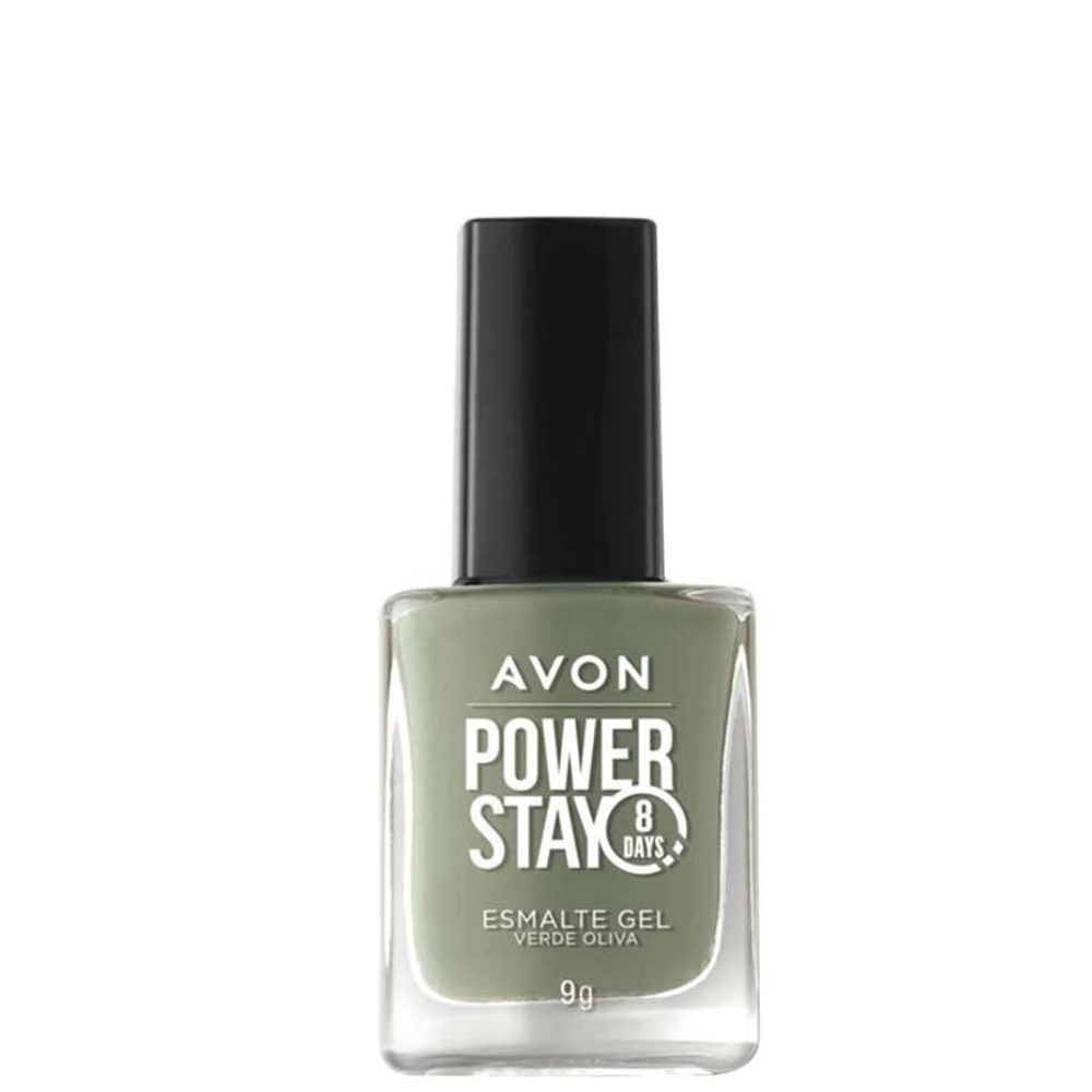 Esmalte Cr Avon Power Stay Gel Verde Oliva 9g