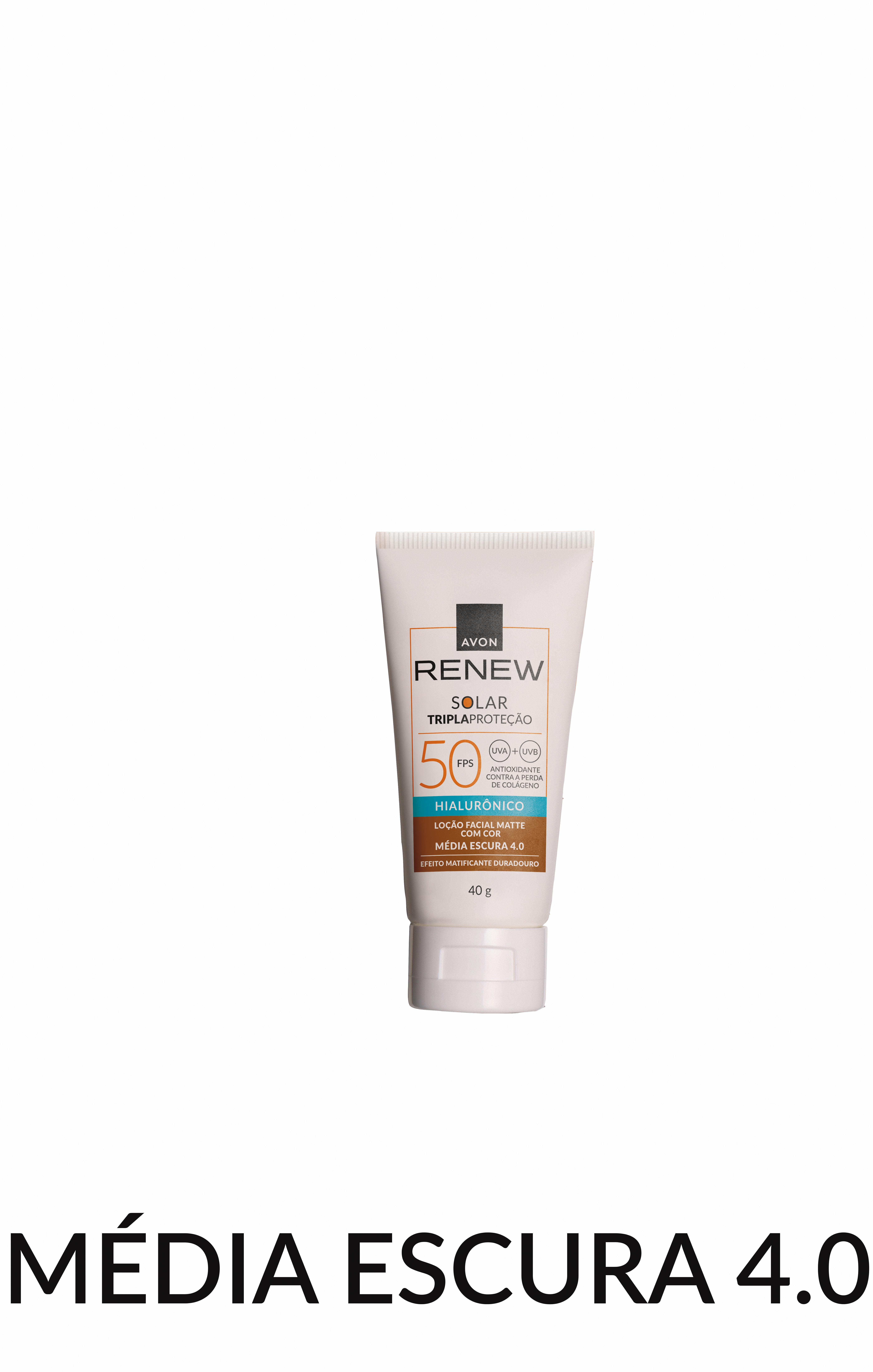 Protetor Solar Facial Renew Fps 50 Media Escura 40g