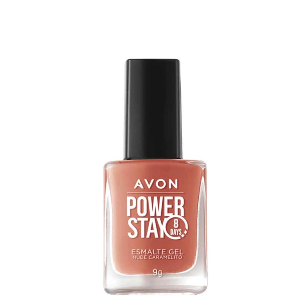 Esmalte Cr Avon Power Stay Gel Nude Caramelito 9g