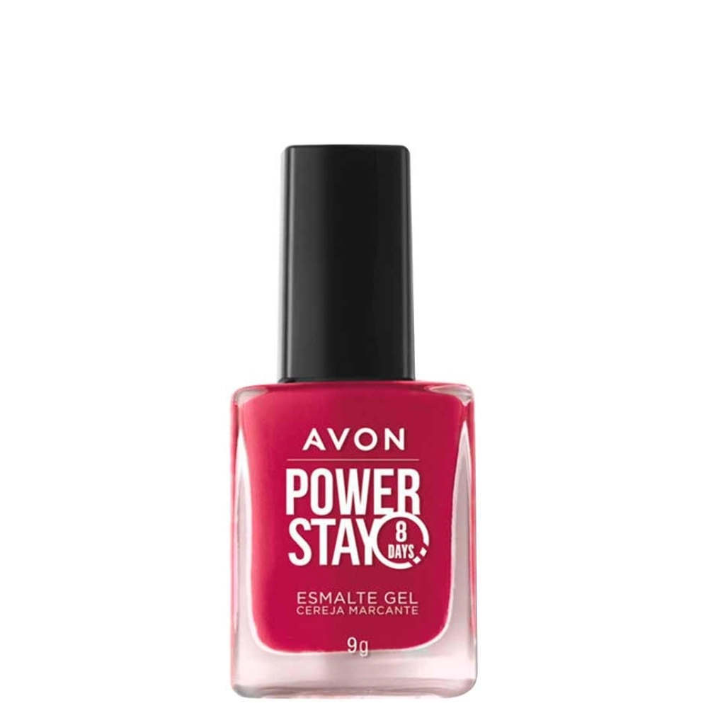 Esmalte Cr Avon Power Stay Gel Cereja Marcante 9g