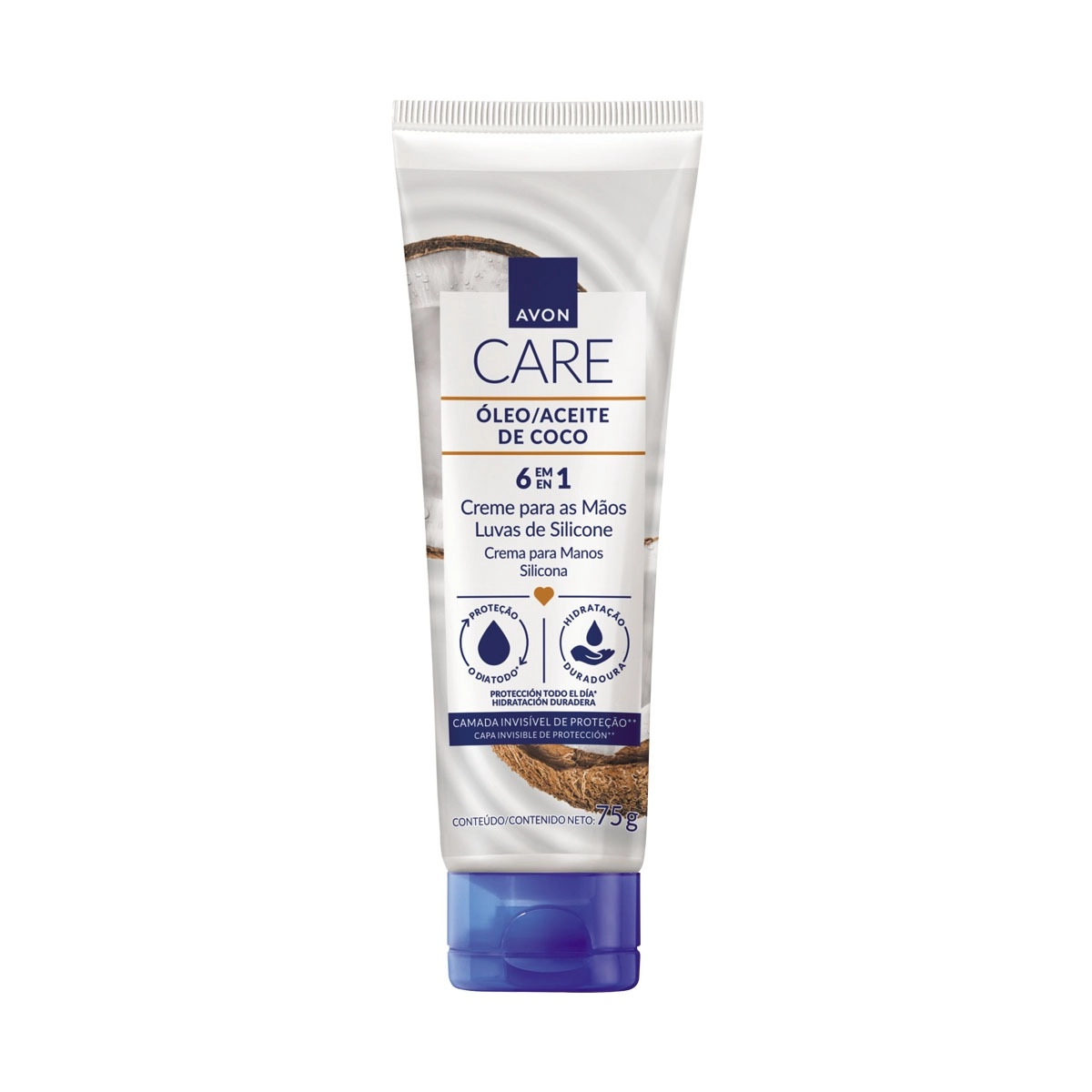 Creme Maos Luva De Silicone Coco 6 Em 1 75g