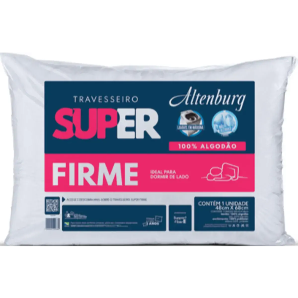 Travesseiro Altenburg Super Suporte Firme 48x68cm