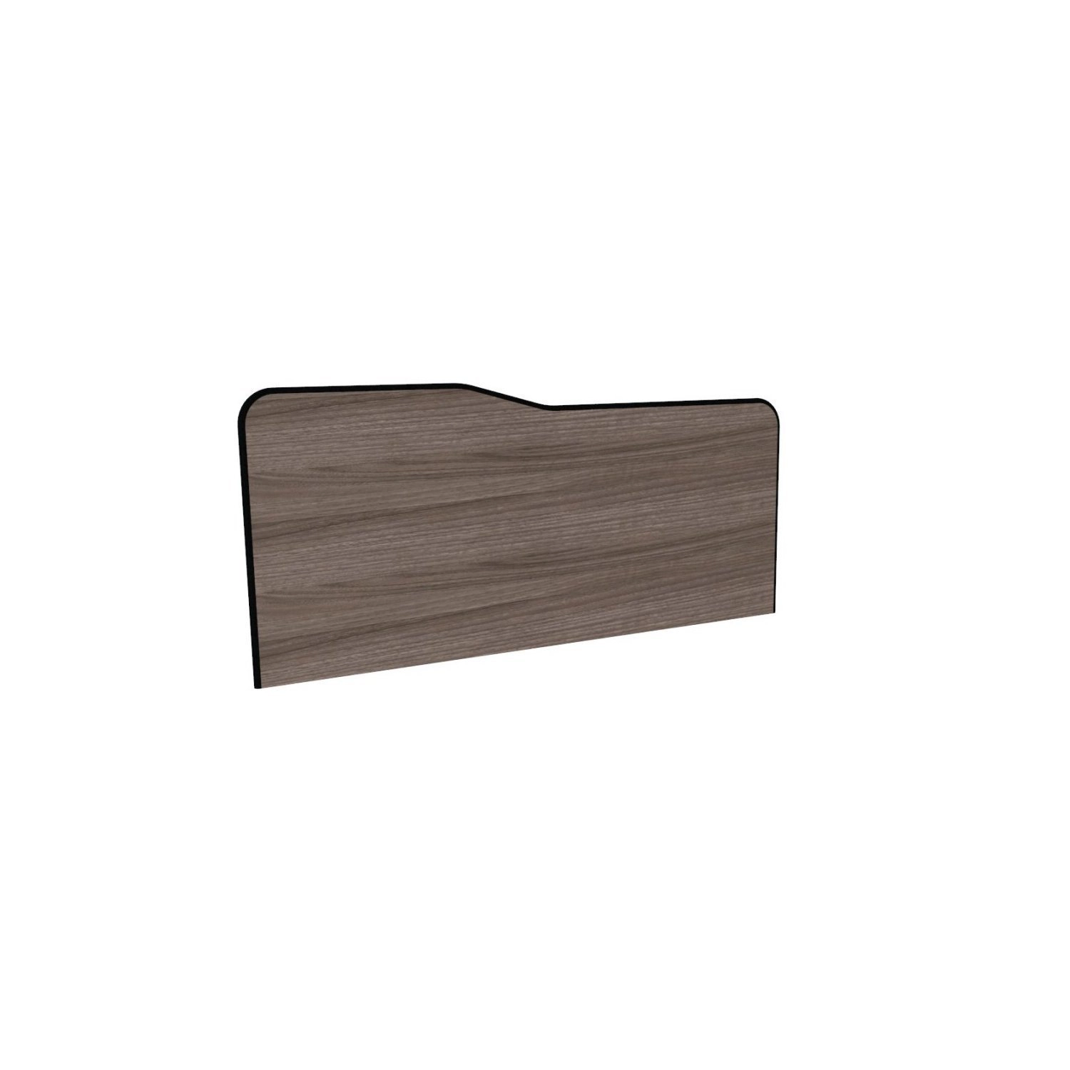 Painel Divisor Para Estacao De Trabalho P130x50  Walnut/preto