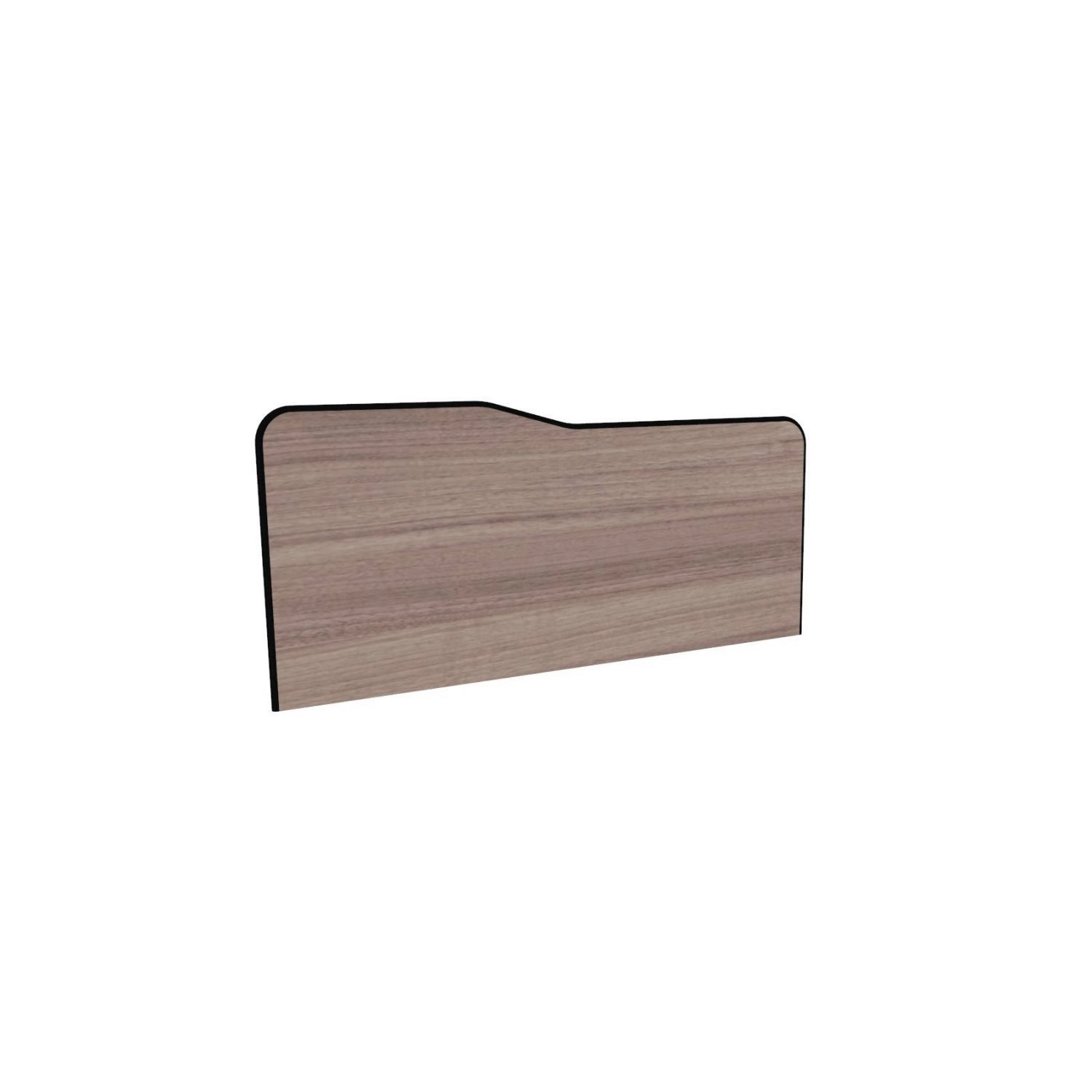 Painel Divisor Para Estacao De Trabalho P140x50  Noce Naturalle /preto