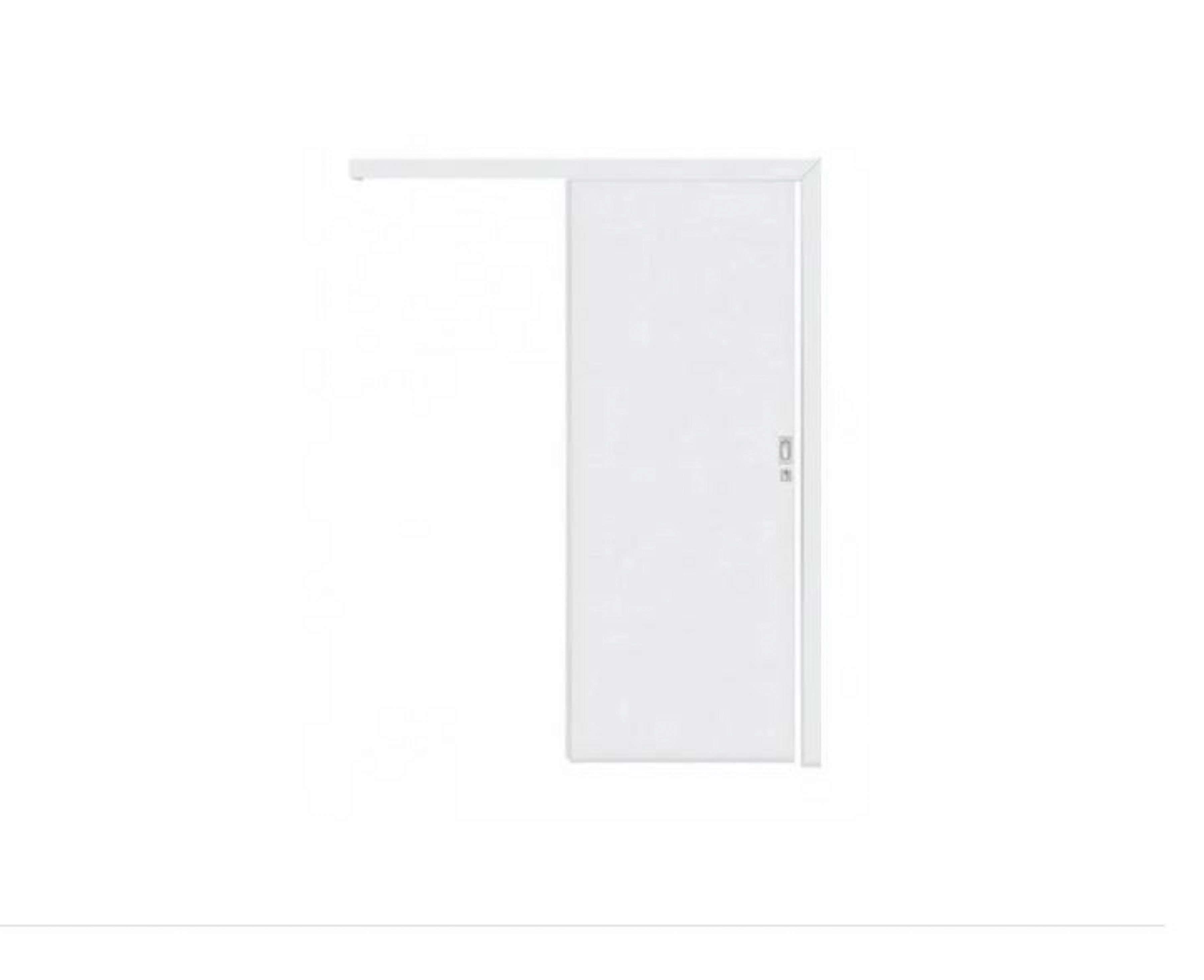 Porta Correr Branca Prime 90x210 C/kit Completa