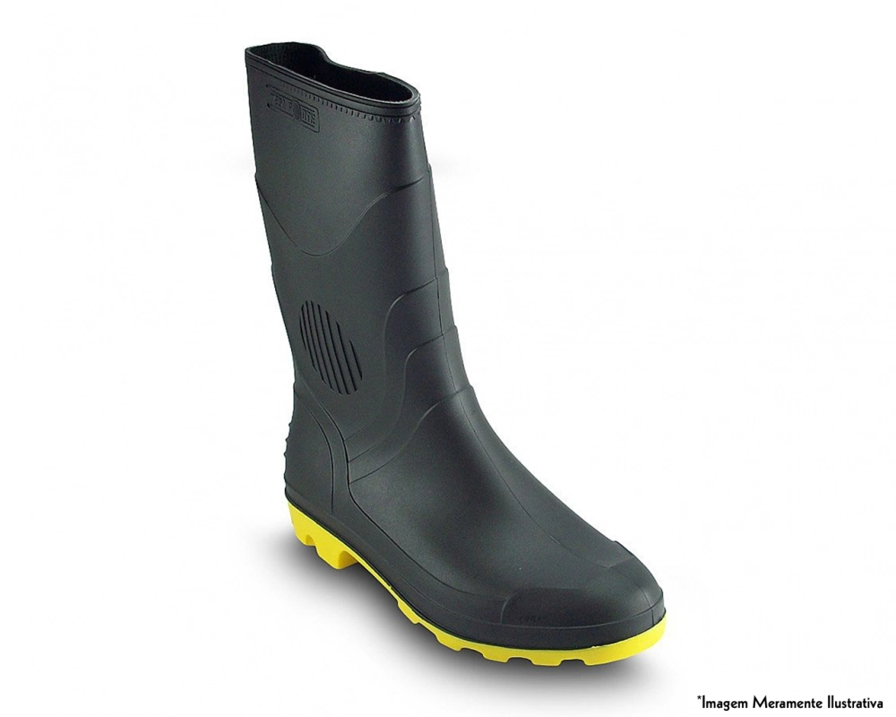 Bota Pega Forte Sola Amar Cano Medio 45-46