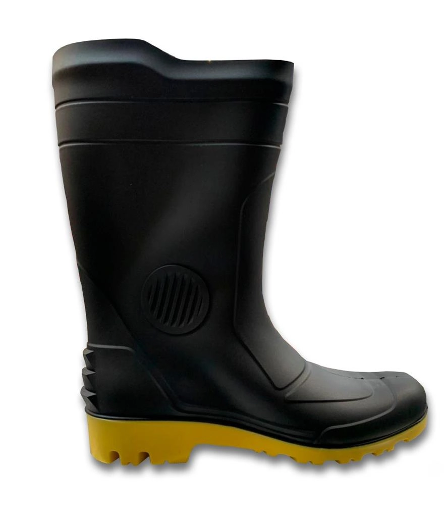 Bota Impermeável Borracha Preta Motoqueiro/jardim/chuva
