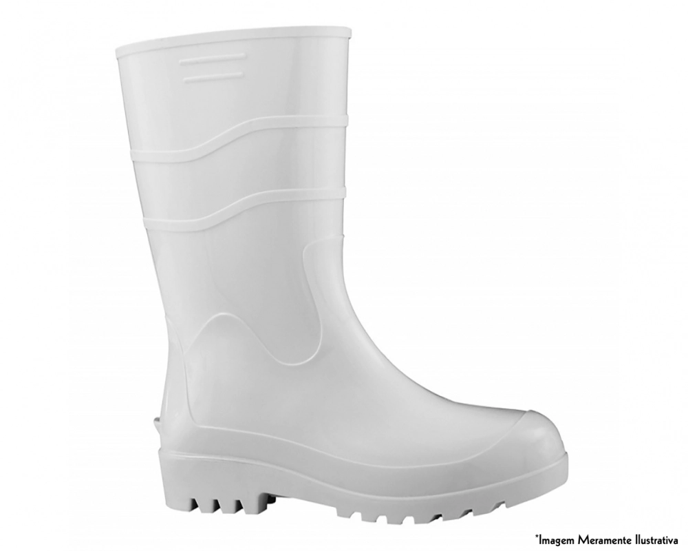 Bota Pega Forte Cano Medio Branca 38