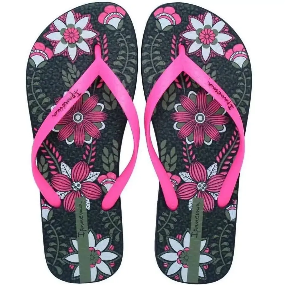 Sandalia Ipanema Everyday Fem Preto/rosa Neon 39/40
