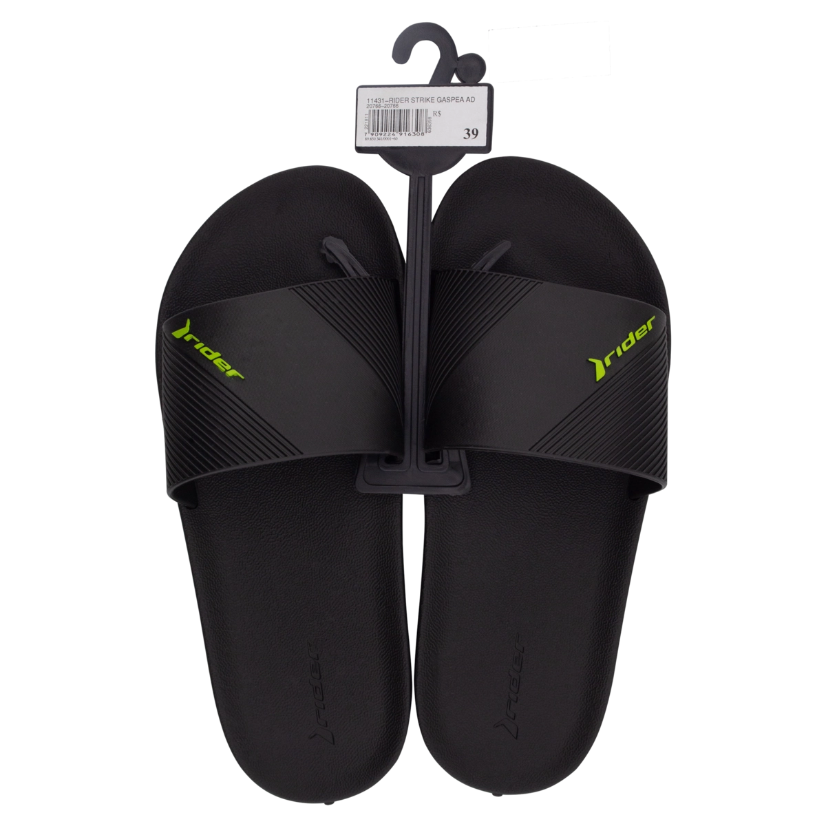 Chinelo Preto Strike Gaspea Rider N 39