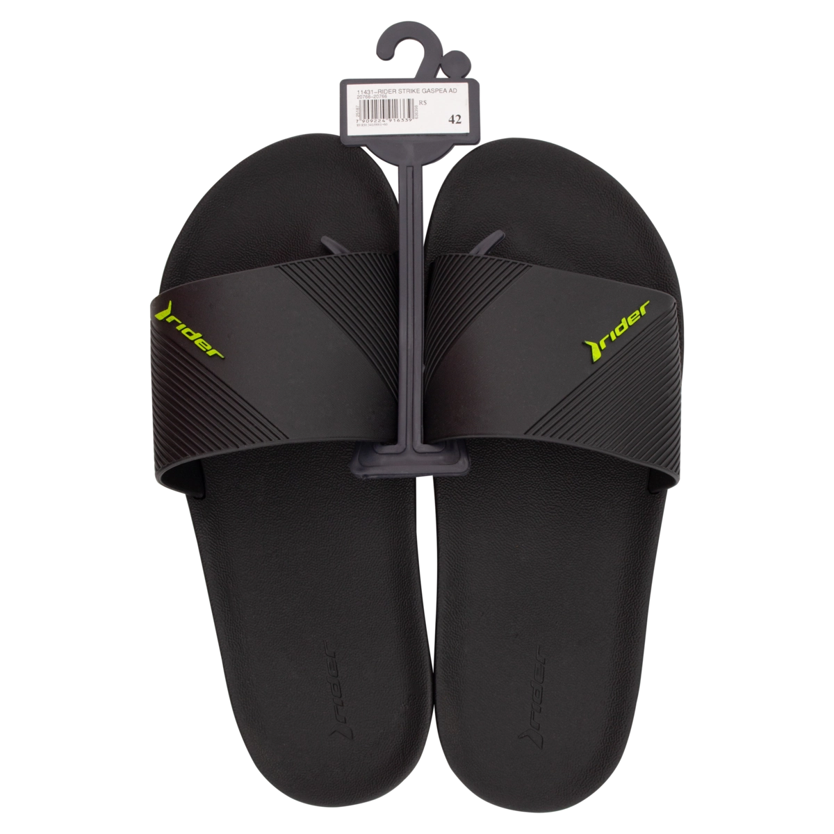 Chinelo Preto E Verde Strike Gaspea Rider N 42