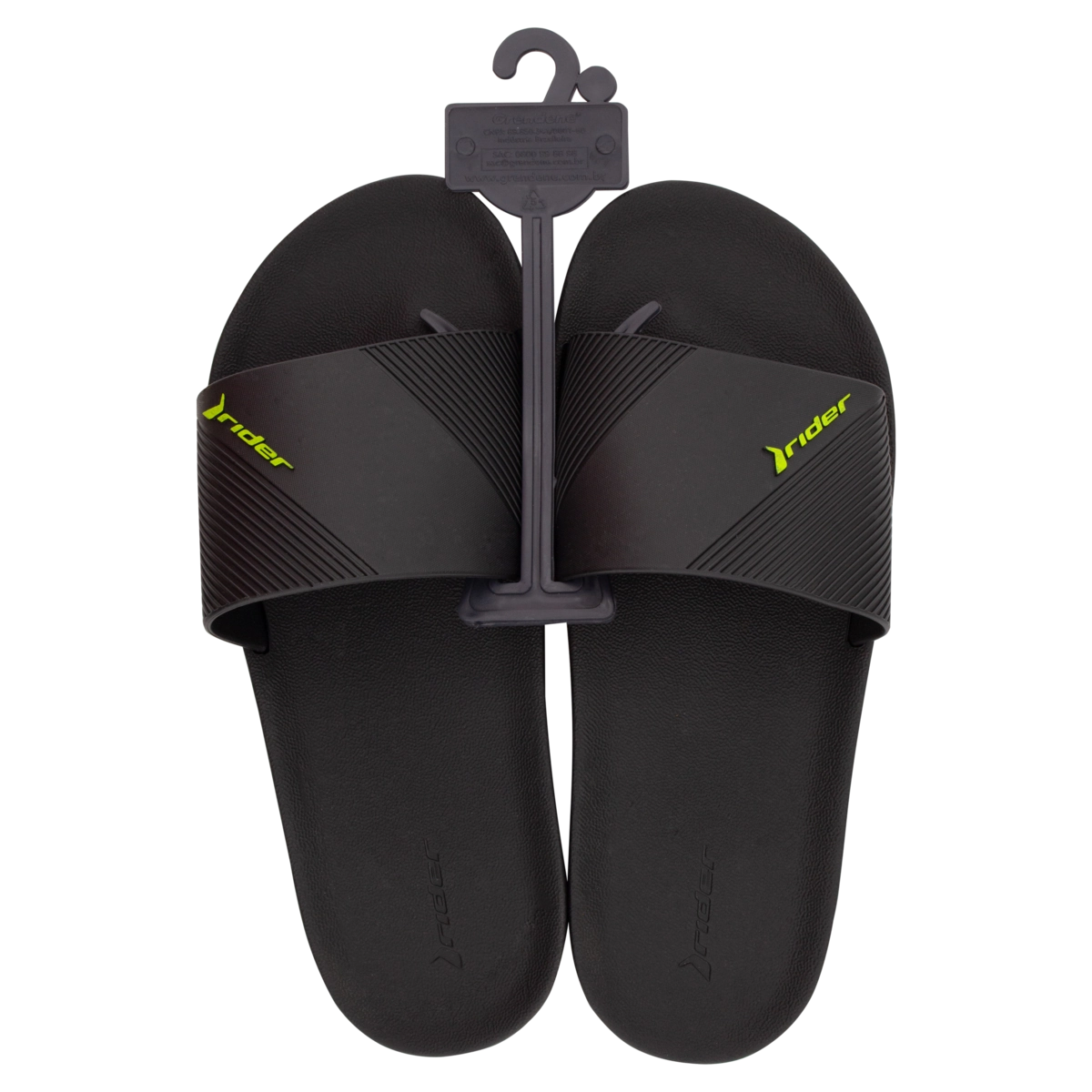 Chinelo Preto E Verde Strike Gaspea Rider N 43/44