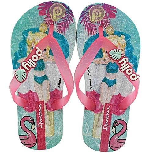 Chinelo Inf Ipanema Polly E Max Stel Rosa/vrd