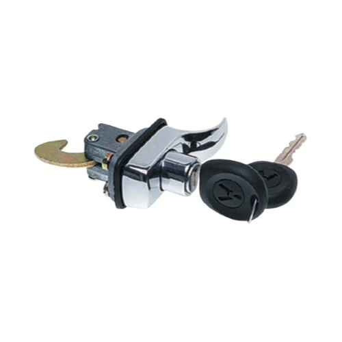 Maçaneta Externa da Tampa do Motor VOLKSWAGEN FUSCA/KOMBI Preta com Chave - NEW KAR 341142