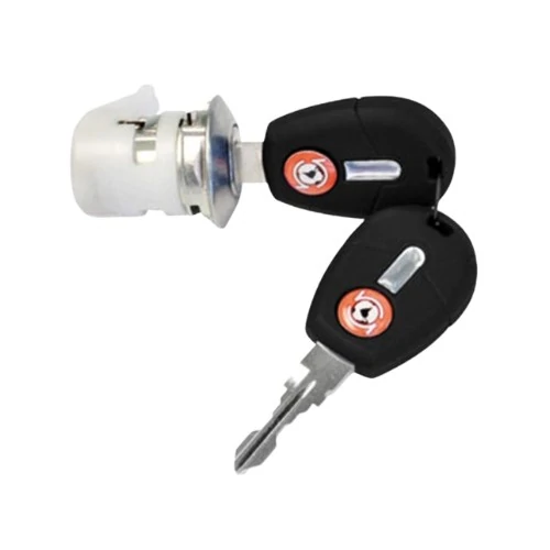 Cilindro de Fechadura da Porta Dianteira FIAT FIORINO/UNO Lado Direito com Chave - NEW KAR 343544