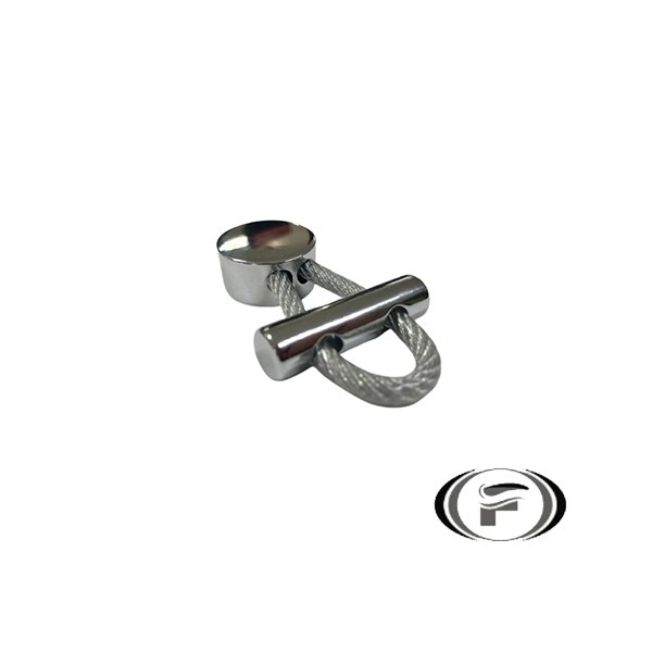 Puxador Oriente Com Espia De Aço Cromado Zen Zp1796