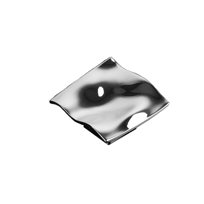 Puxador Acqua Medio 60x60x22mm Cromado Zen Unico