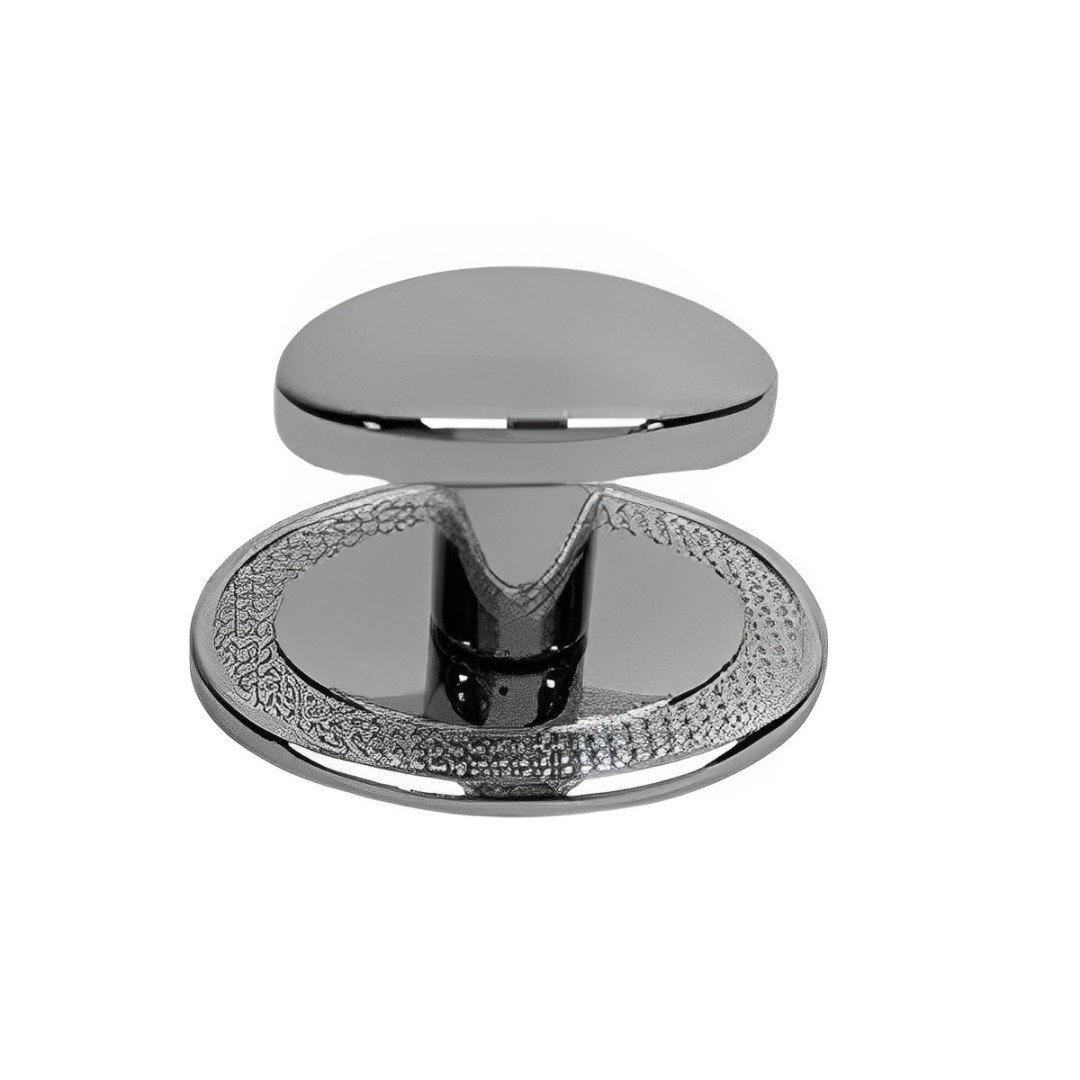 Puxador Beetle Com Base Granada Zen Cromado Zp5402.1