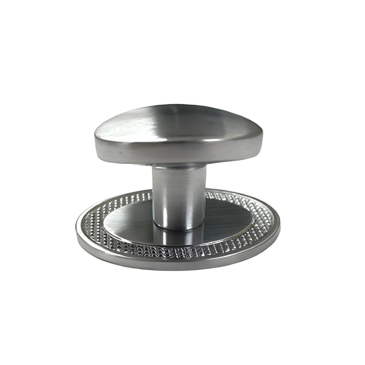 Puxador Beetle Com Base Granada Escovado Zen Zp5402