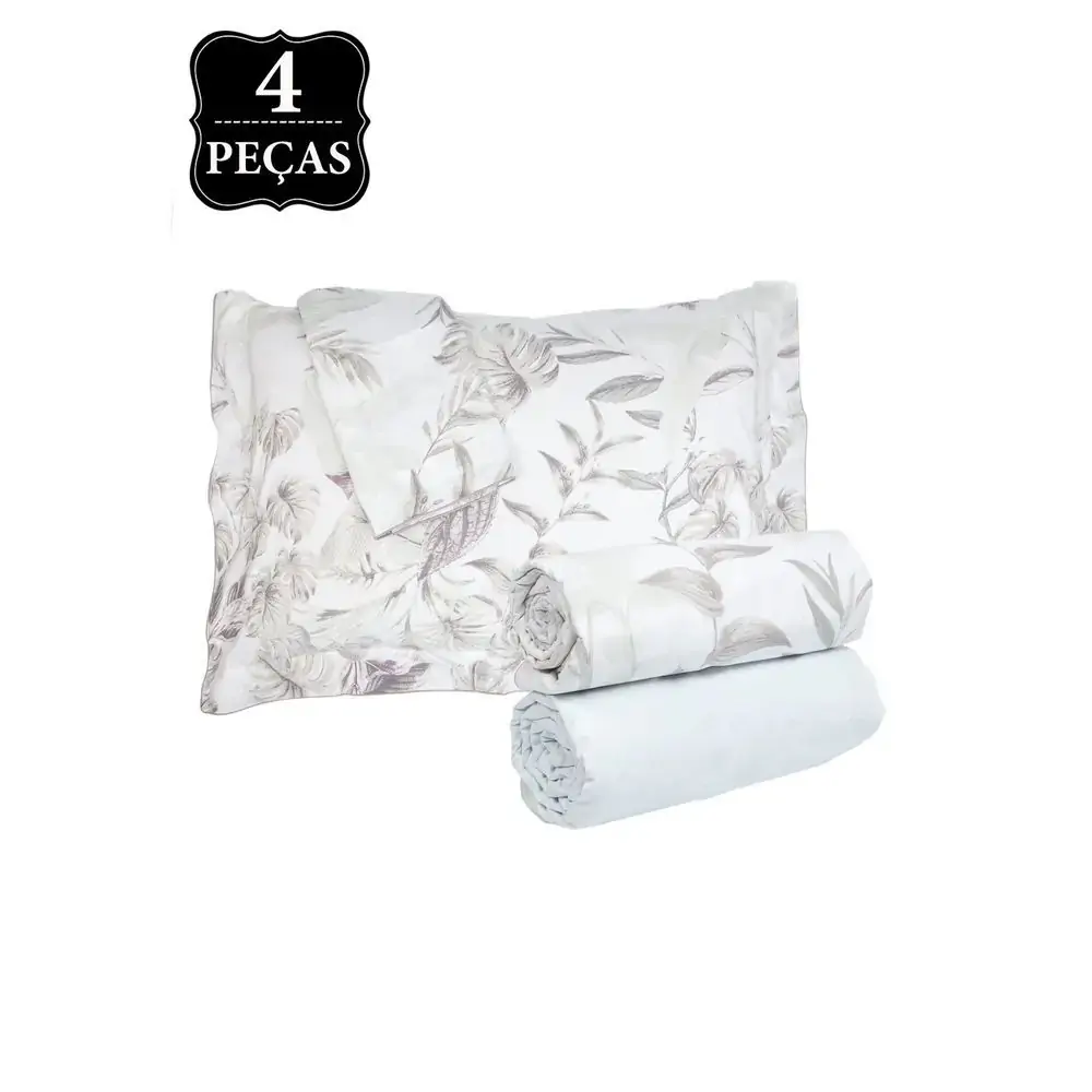 Jg.cama Buddemeyer Queen Percal Comf.alicia Marrom