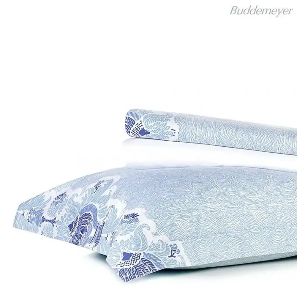 Jg.cama Buddemeyer Casal Percal Comf.almada Azul