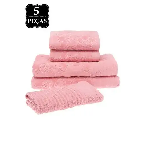 Jg.toalhas Buddemeyer 5pcs Cerejeira Cor 1336