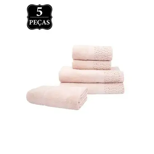Jg.toalhas Buddemeyer 5pcs Aplic.princess Cor 1329