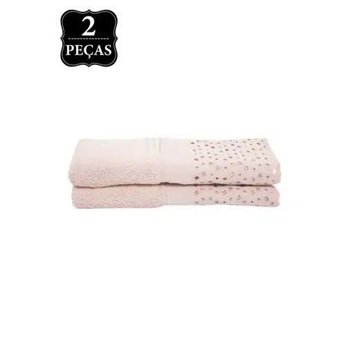 Jg.toalhas Buddemeyer 2pc Lavabo Princess Rosa