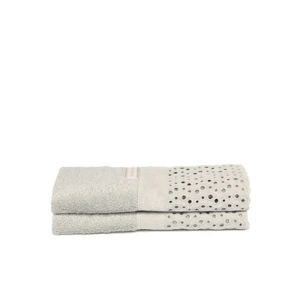 Jg.toalhas Buddemeyer 2pc Lavabo Princess Cinza
