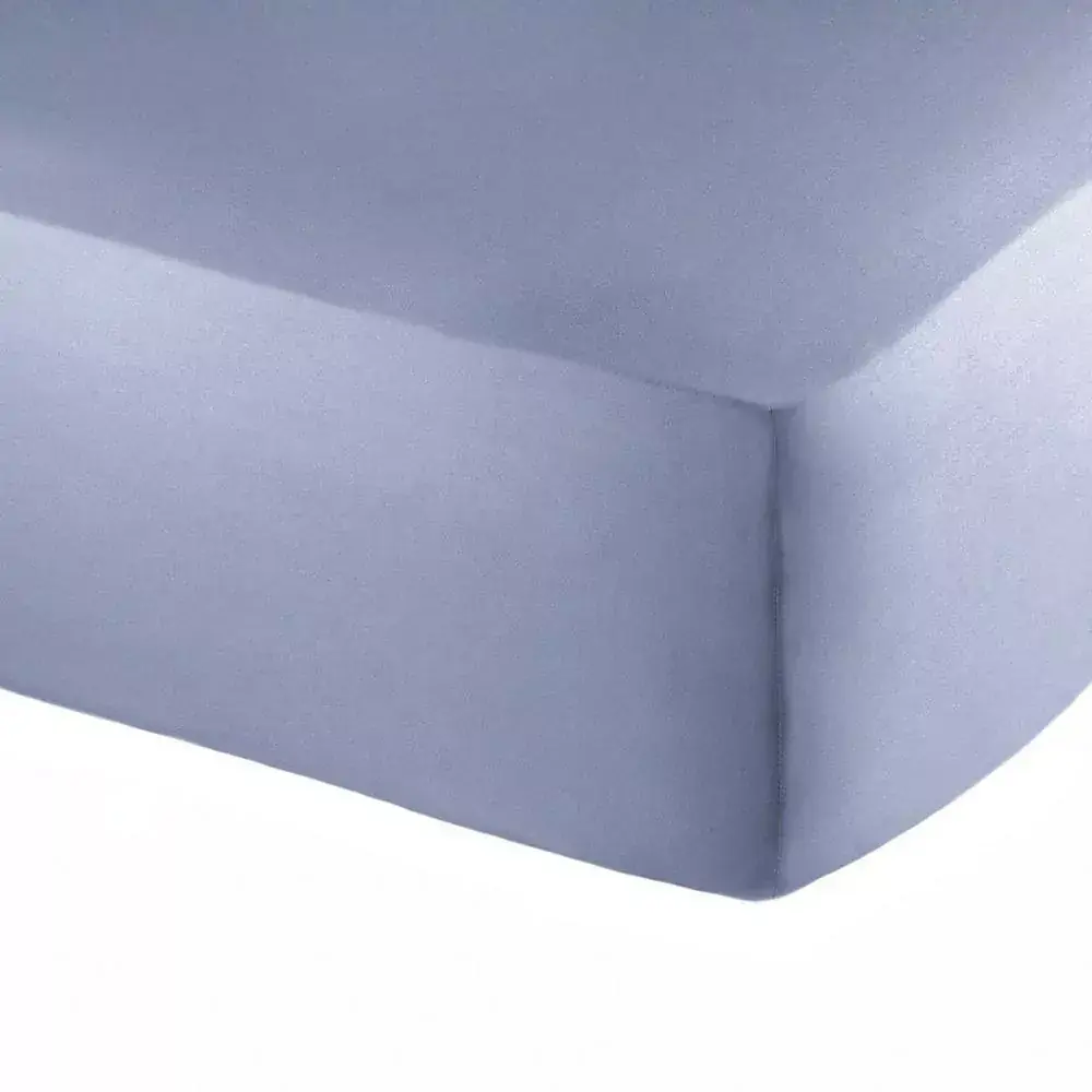Lençol Casal Percal 180 Fios Buddemeyer Basic Percalle 100% Algodão Penteado Azul