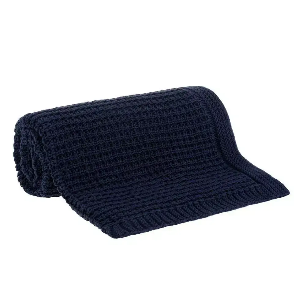 Manta 125x150cm Buddemeyer Tricot Coltrane Azul Marinho