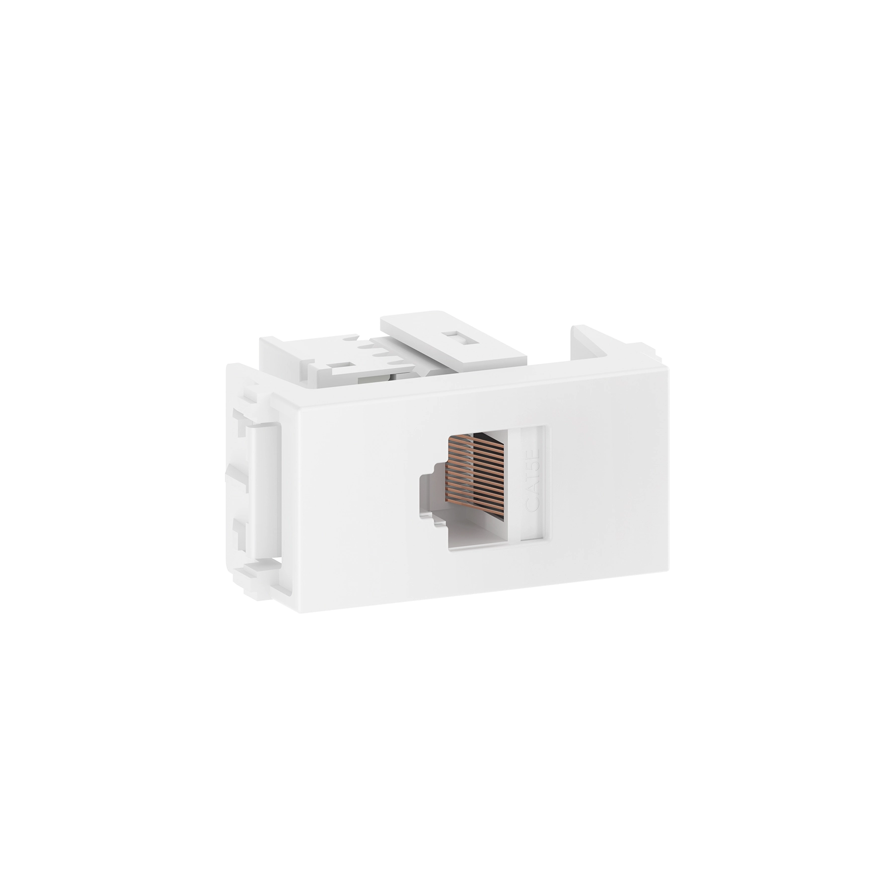Módulo Tomada RJ45 CAT 5E Branco Refinatto WEG
