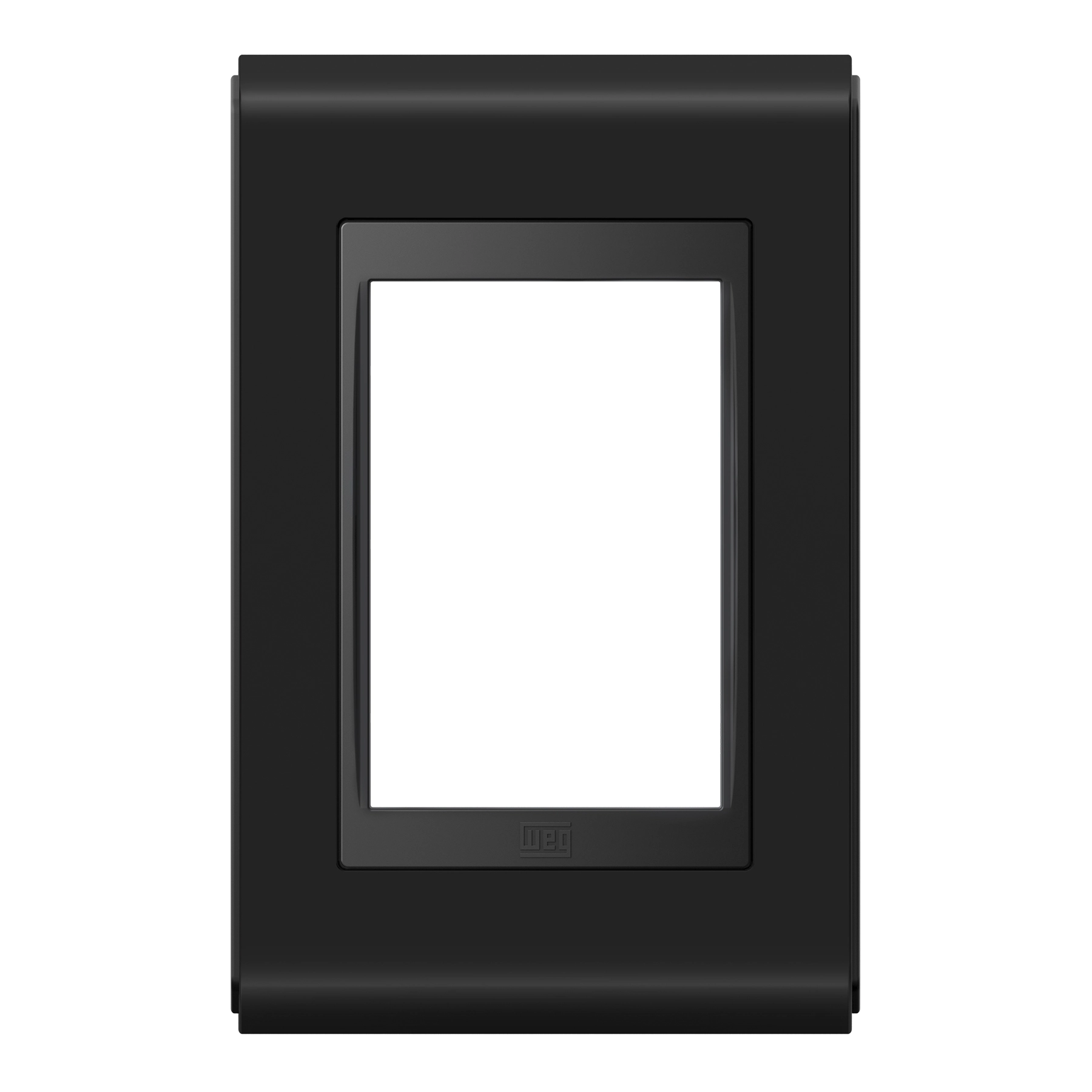 Placa sem Suporte 4x2 3 Módulos Refinatto Style Preto WEG