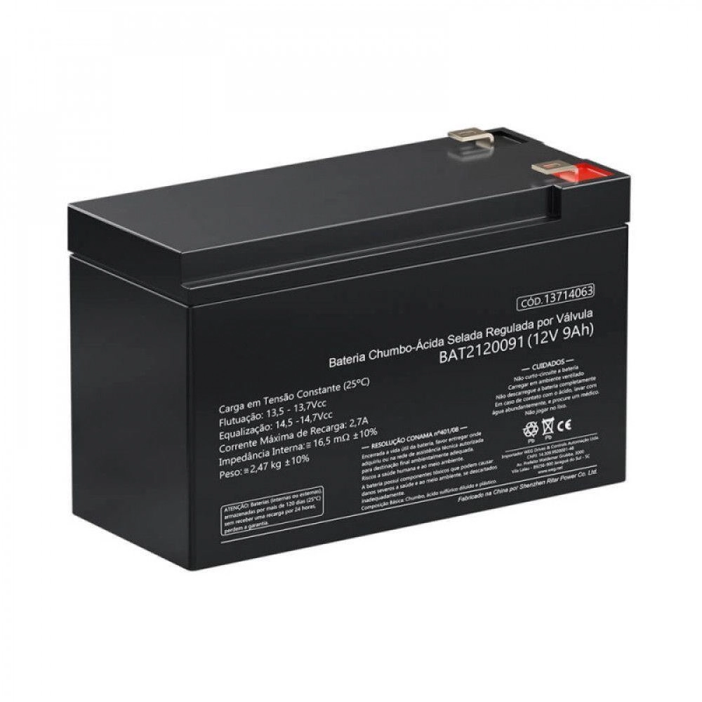 Bateria Selada P/ Nobreak 12v X 7a Weg Preto