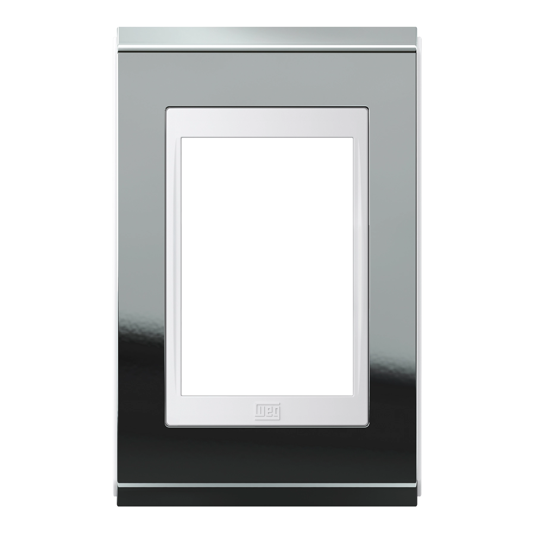 Placa sem Suporte 4x2 3 Módulos Refinatto Concept Branco e Titanio WEG