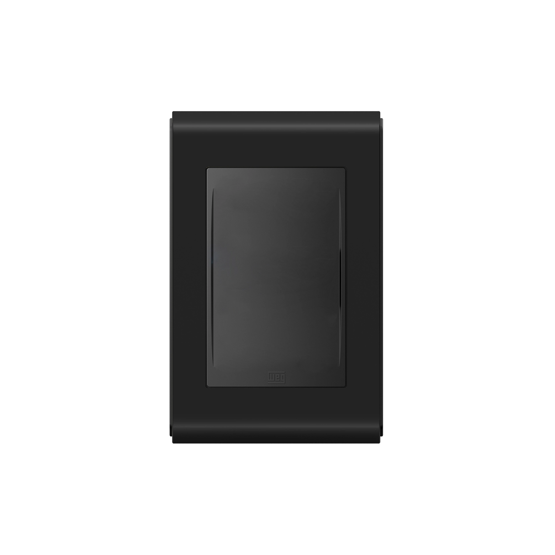 Placa sem Suporte 4x2 Cega Refinatto Style Preto e Preto WEG