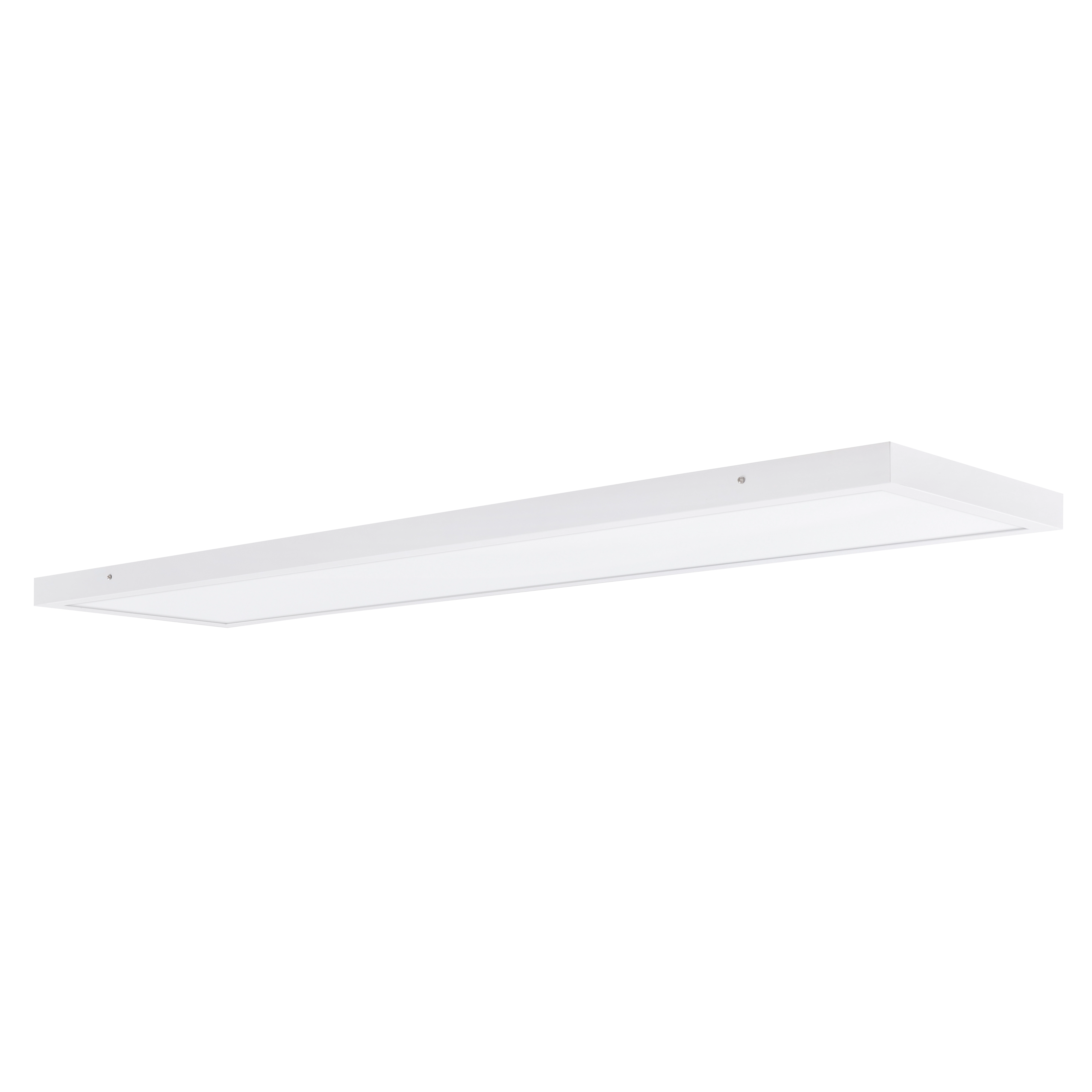 Painel de Led Sobrepor Retangular Luz Branca 48W Diamante 30x120cm Branco Bivolt
