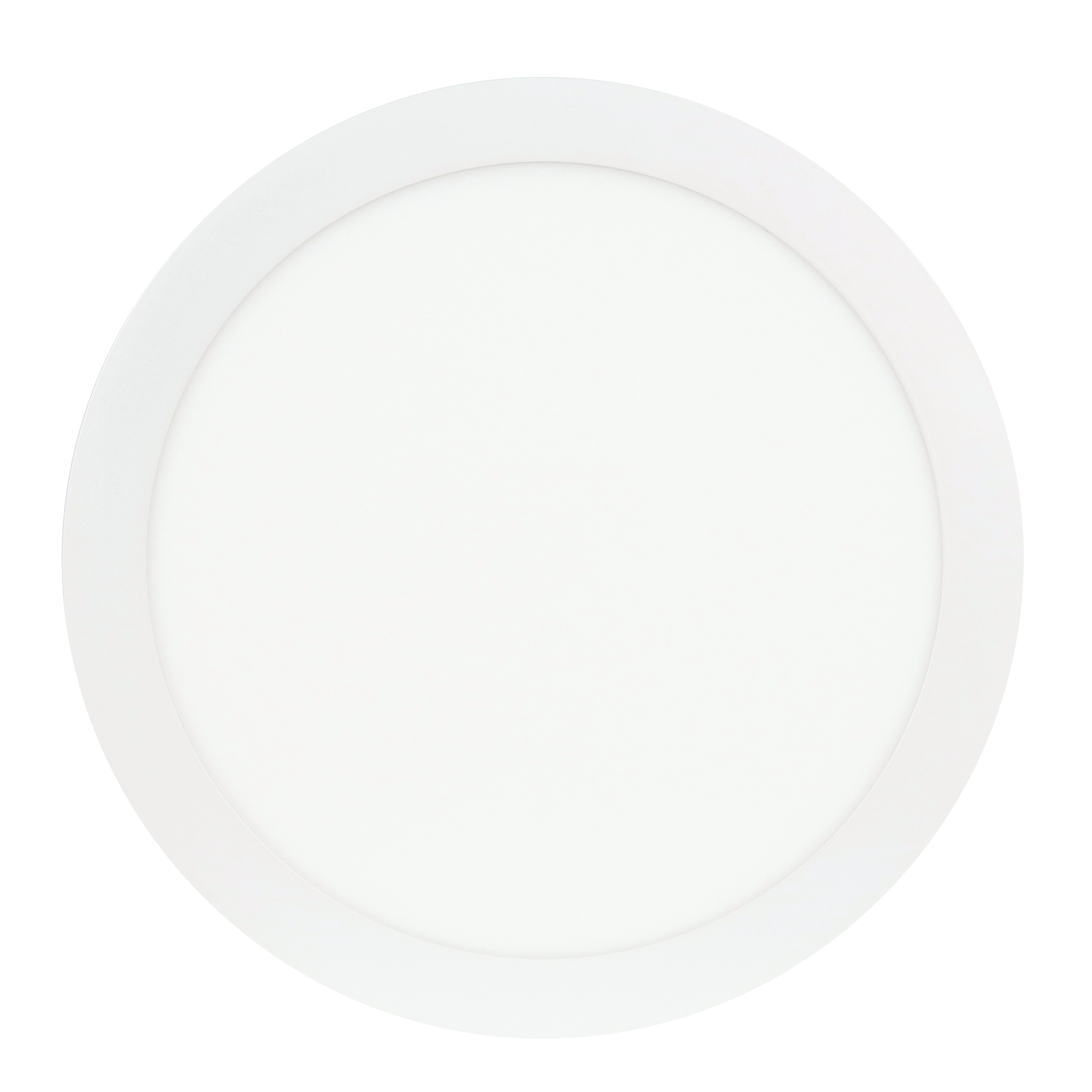Painel de Led Embutir Redondo Luz Amarela 25W Diamante 30cm 30cm Branco Bivolt